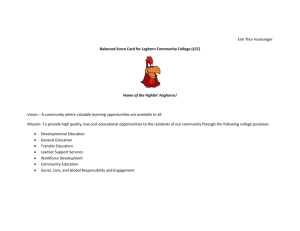 Erik Thor Huntsinger Balanced Score Card for Leghorn Community