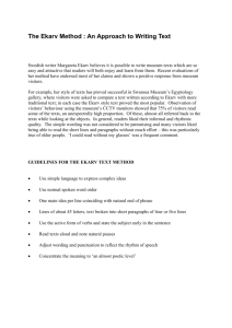 Ekarv Method: Writing Engaging Museum Texts