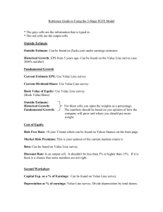 Reference guide for Free Cash Flow to Equity Model