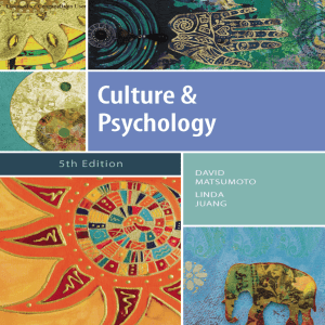 Culture and Psychology: Understanding Human Behavior