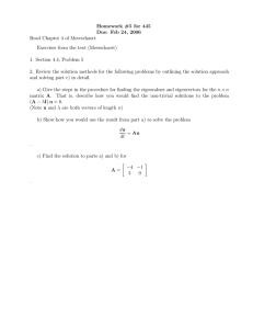 Homework #5 for 445 Due: Feb 24, 2006