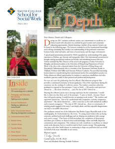 Smith College Social Work Newsletter, Fall 2011