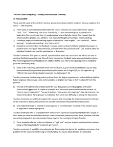 TDDD50 Green Computing -- Muddy card evaluation summary 15 February2016