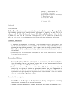 Kenneth C. Russell, Ph.D, PE Metallurgical Consultant Massachusetts Institute of Technology