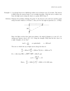Related Rates Calculus Practice Problems with Solutions