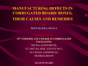 Corrugated Board Defects: Causes & Remedies