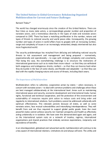 UN & Global Governance: Rebalancing Multilateralism