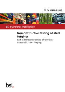 EN 10228-3:2016: Steel Forgings Ultrasonic Testing Standard