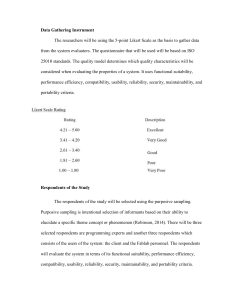 System Evaluation Research: ISO 25010 & Likert Scale