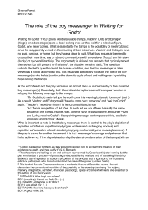 Waiting for Godot: Boy Messenger Role Analysis