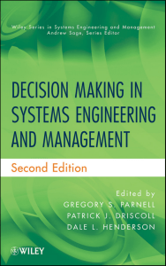 Decision Making in Systems Engineering & Management