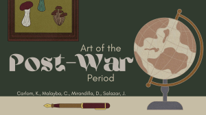 Philippine Post-War Art: Architecture, Sculpture, Painting