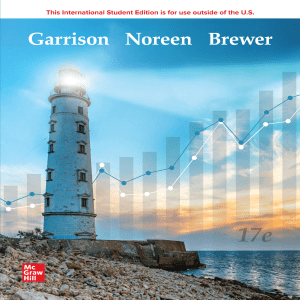 Managerial Accounting 17th edition