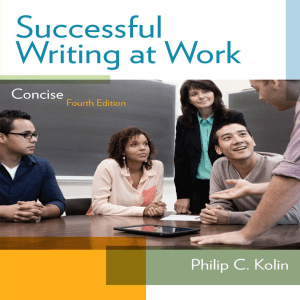Successful Writing at Work: Concise 4th Edition