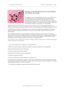 Dopamina: Neurotransmisor y Química del Carbono