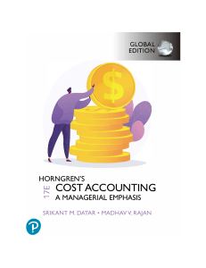 Cost Accounting: A Managerial Emphasis Textbook