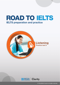 IELTS Listening Practice Test 9