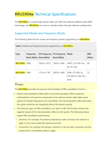 RRU5904w Technical Specs: Modes, Frequencies, RF & Engineering
