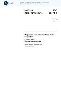 ISO 20474-1: Norma de Seguridad para Maquinaria de Movimiento de Tierras
