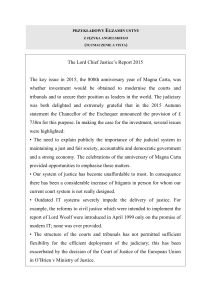 English Exam: Lord Chief Justice's Report Translation