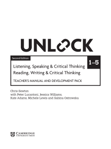 Unlock Teacher's Manual & Development Pack 1-5
