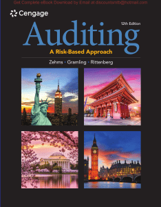 Auditing: A Risk-Based Approach, 12th Edition