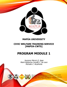 Mapúa CWTS Program Module 1