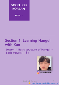 Learn Hangul: Korean Alphabet Basics