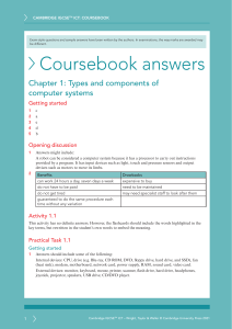 Cambridge IGCSE ICT Coursebook: Computer Systems